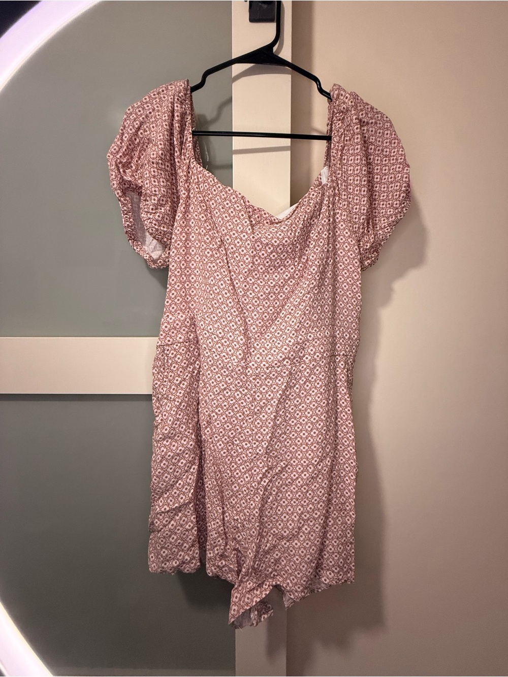 Women's Pink Floral Romper